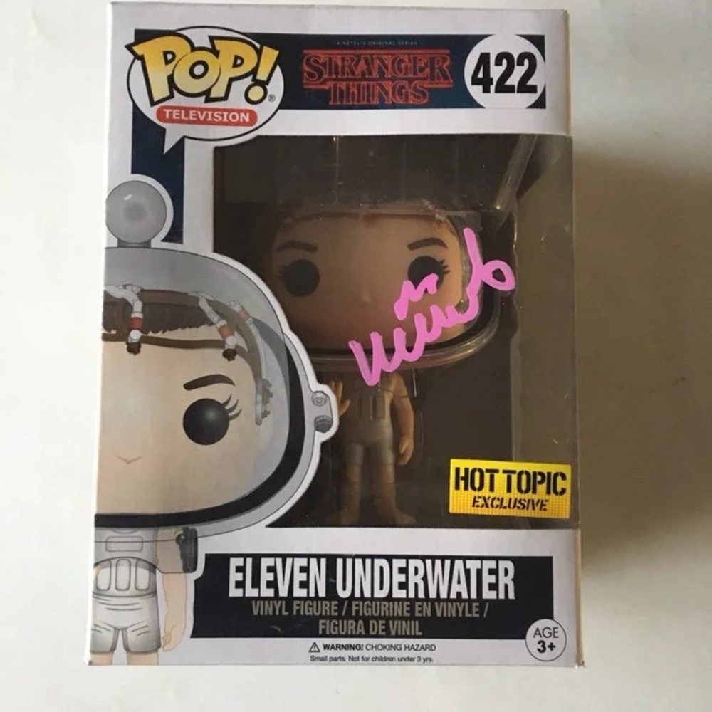 Stranger things millie autographed pop!